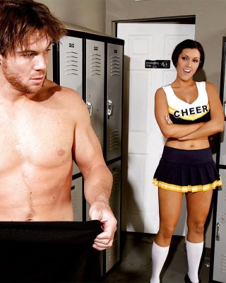 Cheerleader slut gets fucked in the boys locker room #20943529
