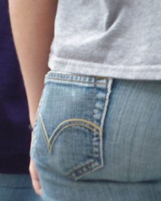 Teen Ass & Butt In Blue Jeans Looking Sexy