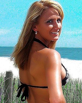 Sexy Hot Blonde Modelle Ihren Bikini #17217762
