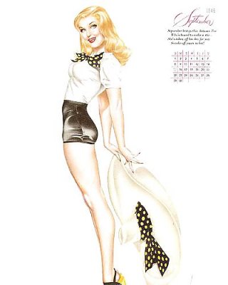 Erotic Calendar 6 - Vargas Pin-ups 1946