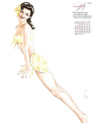 Erotic Calendar 6 - Vargas Pin-ups 1946