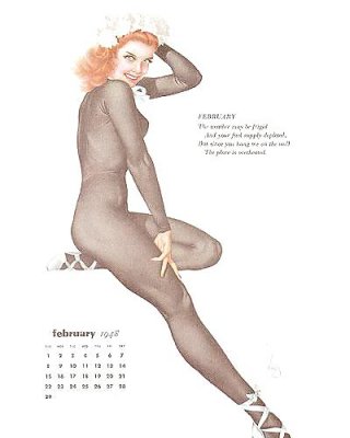 Erotic Calendar 9 - Vargas Pin-ups 1948