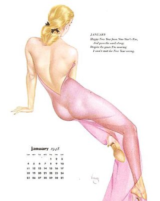 Erotic Calendar 9 - Vargas Pin-ups 1948