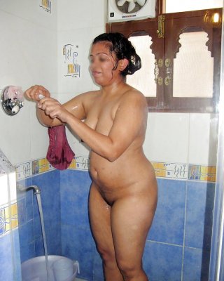 INDIAN Village Wife Taking A Bath