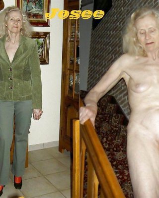 Gekleidet Und Reife MILF Entkleidet #7305288