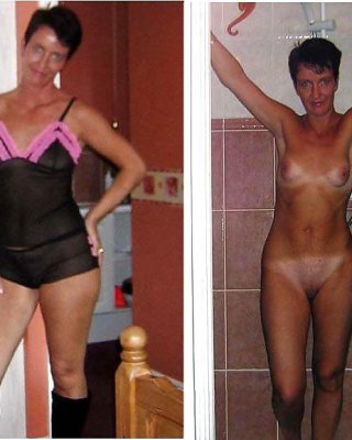 Gekleidet Und Reife MILF Entkleidet #7305333