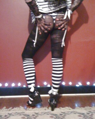 Schwarzen Und Weißen Streifen Ausgesetzt #20944290