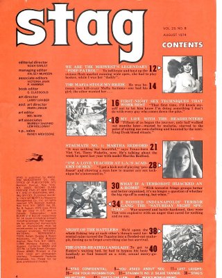 Vintage Magazines Stag - 1975 August