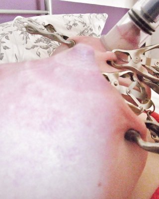 Chubby Redhead Part18  Saggy Tit Bondage & Clamp Torture 