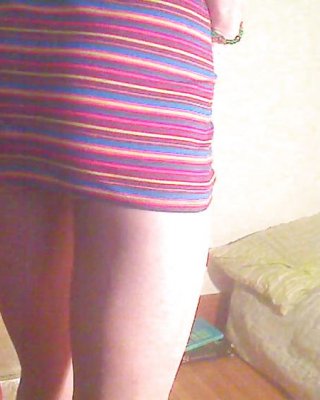 Gestreiften Sommerkleid #12381950