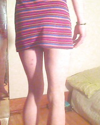 Gestreiften Sommerkleid #12381989
