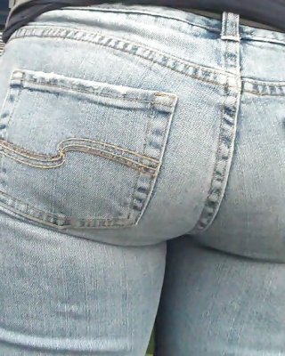 Following Behind Her Nice Butt & Ass In Jeans