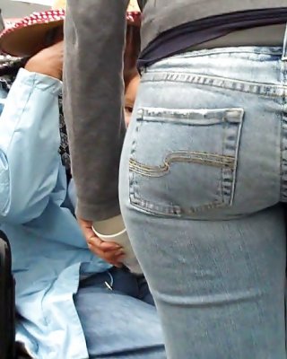 Following Behind Her Nice Butt & Ass In Jeans