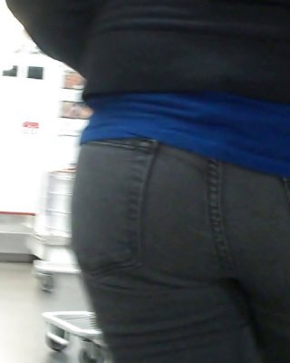 Following Behind Her Nice Butt & Ass In Jeans