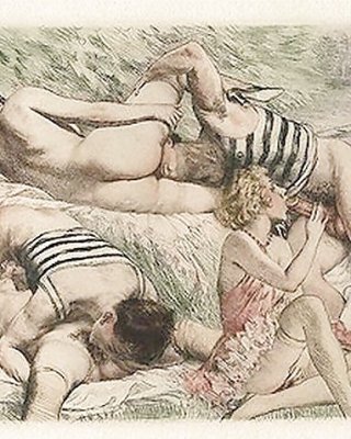 Orgy (retro drawings) Porn Pictures, XXX Photos, Sex Images #140281 - PICTOA