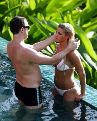 Gemma Atkinson Bikini Shooting Her New Calendar In Asia