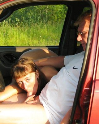Nackte Titten Im Auto. #17380036