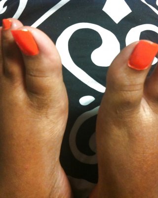 Orange Zehen Foot #11843319