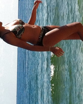 Jewish Girl On A Beach