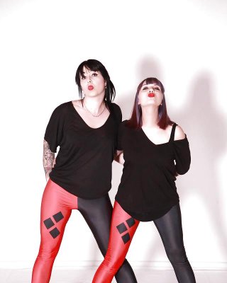 My sis and her girlfriend, sexy, leggings, tights, spandex, #9352622