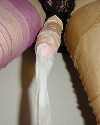 Nylon And Condom Play 9