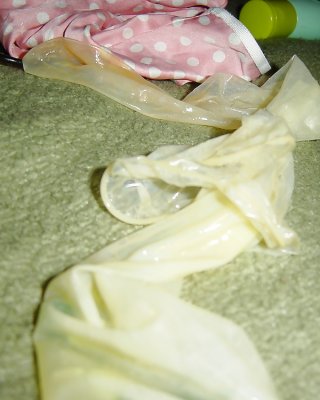 Nylon And Condom Play 9