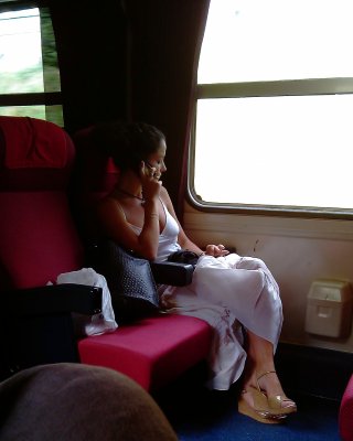 Candid Feet Annie Train