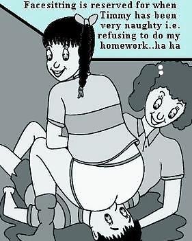 Facesitting Sitting~~POS=HEADCOMP Cartoons #13975239
