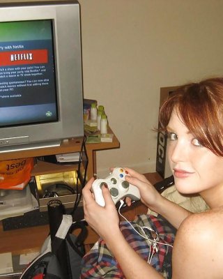 Horny Gamer Bitch Loves To Play The Pussy Game