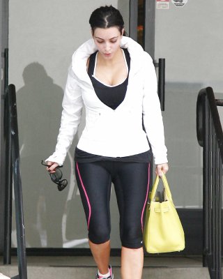 Kim Kardashian Leaving A Gym In Studio City