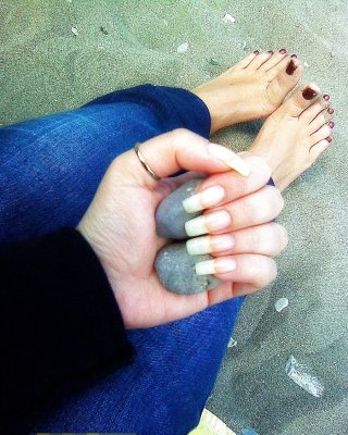 Zoccole Con Unghie Lunghe. Long Nails