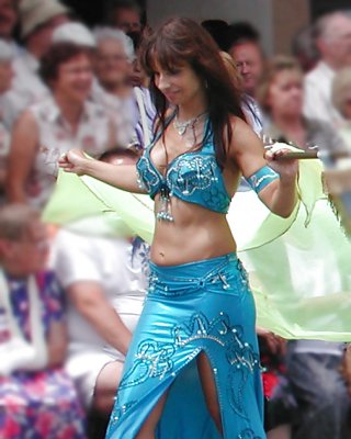 Two German Belly Dancer Woman On Street Parade - 2010