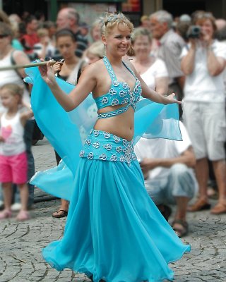 Two German Belly Dancer Woman On Street Parade - 2010