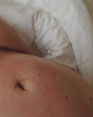 I Am Pregnant Again, 7 Month And 3 Guys Cum On My Belly