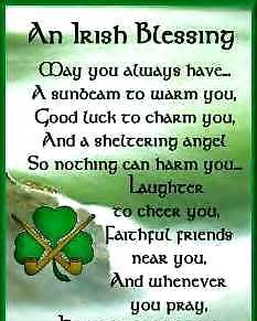 For My Husband An Irish Blessing From Way Back.