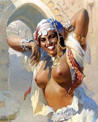 Thematic Painted Ero Art 3 - Belly Dance 