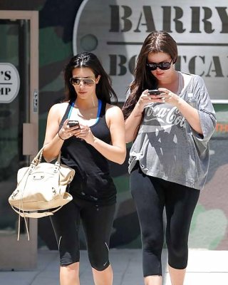 Kim Kardashian Leaving Gym