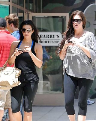 Kim Kardashian Leaving Gym