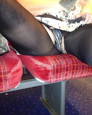 Bored On The Train, Flashing Pussy