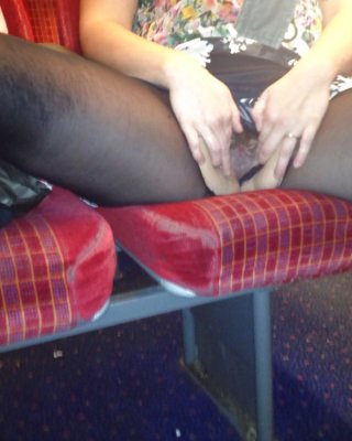 Bored On The Train, Flashing Pussy