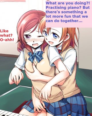 Anime Lesbian Caption - Hentai with captions: Yuri! (lesbians) Porn Pictures, XXX Photos, Sex  Images #1233950 - PICTOA