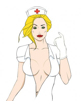 Sexy Cartoon Krankenschwestern Spike #15390656