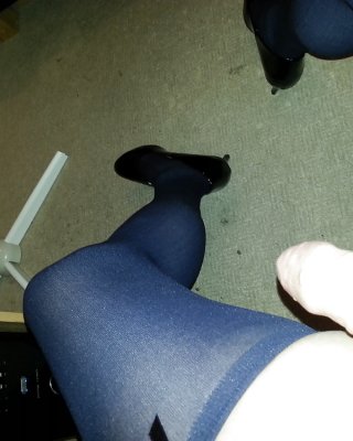 Moor Gym Skirt Stockings And Heels