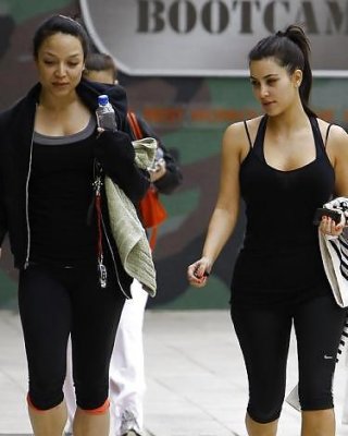 Kim Kardashian In Leggings Leaving A Gym In Studio City