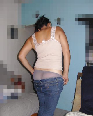 Latina Mature Transparent Fullback Panty