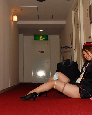 Japanese Hotel Staff Flashing In Public