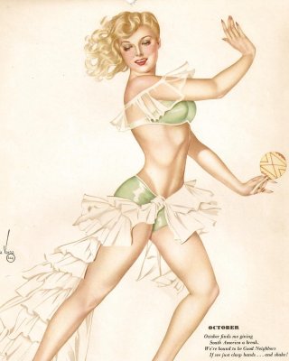 Erotic Calendar 5 - Vargas Pin-ups 1945