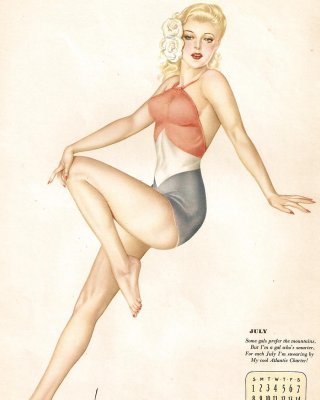 Erotic Calendar 5 - Vargas Pin-ups 1945