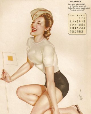 Erotic Calendar 5 - Vargas Pin-ups 1945