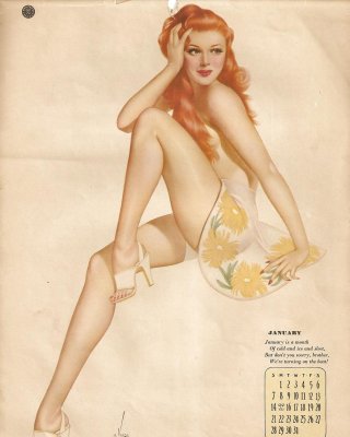 Erotic Calendar 5 - Vargas Pin-ups 1945